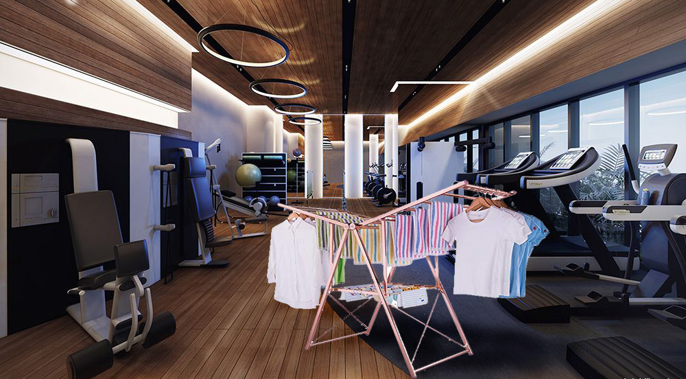 Gimnasio con poco uso